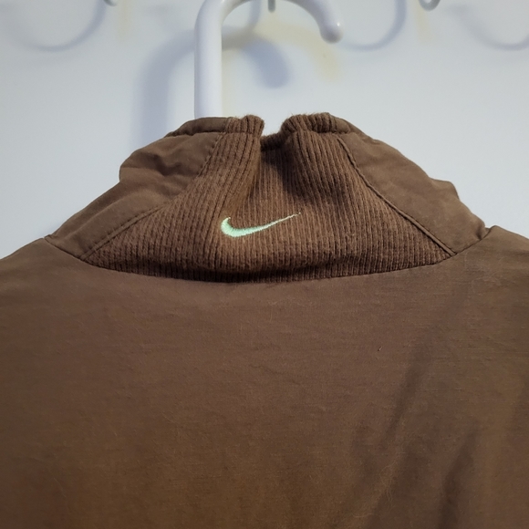 Nike Women Motorcycle Brown Full Zip Two-Way Jacket Vest Top - Picture 8 of 16